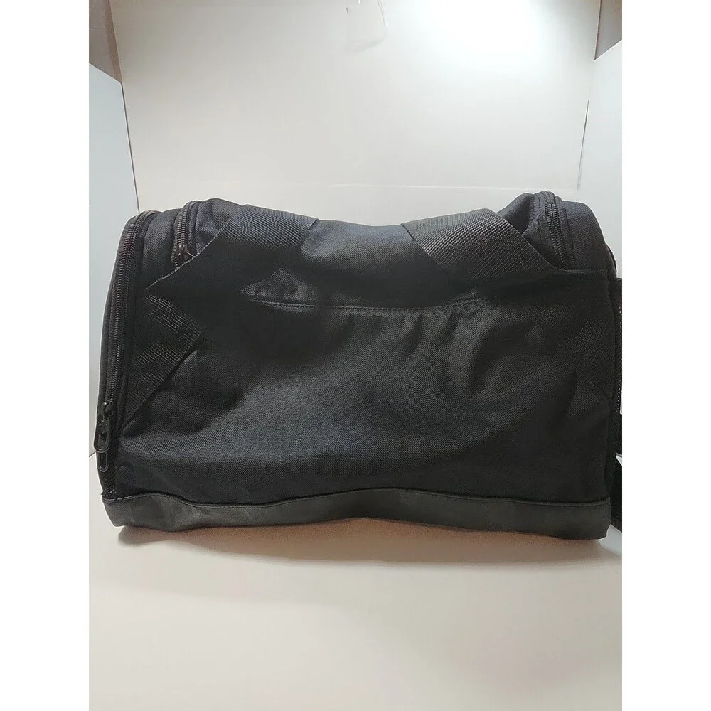 NIKE Logo Gym Bag, Polyester, Black, Shoe Compartment, 15”x 10”x 10”RN56323 bag